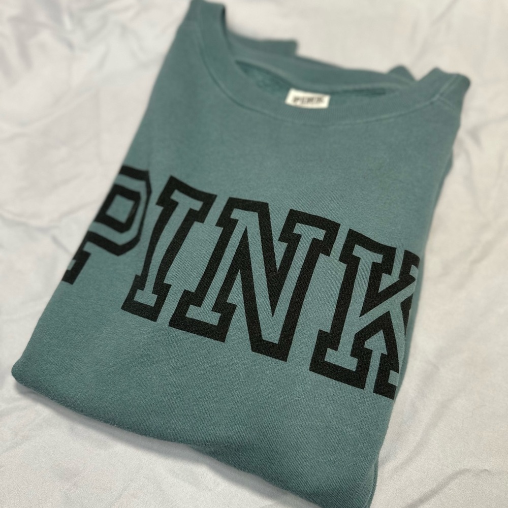 Teal PINK Logo Sweatshirt